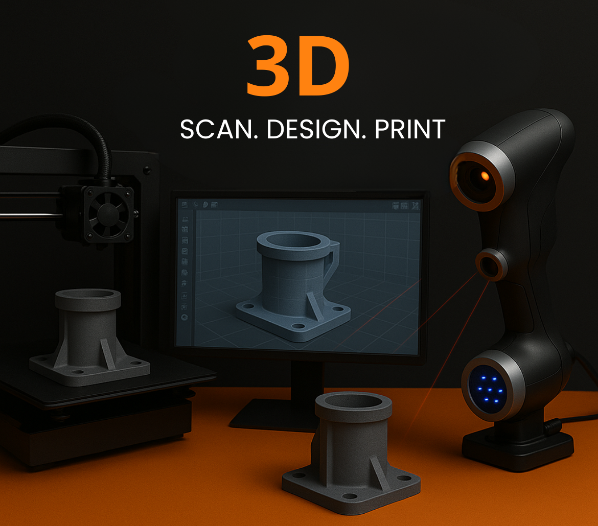 3D Scan, Design & Printing - Main View